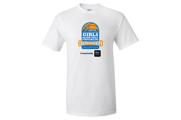 BC School Sports Girls Basketball Provincial Championships Tee With Team Names