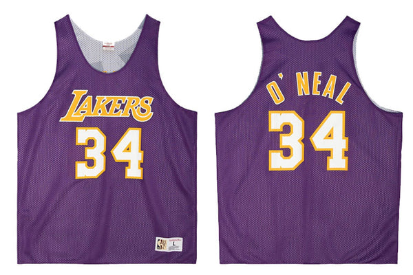 Los Angeles Lakers #34 Shaq Mesh Rev Jersey